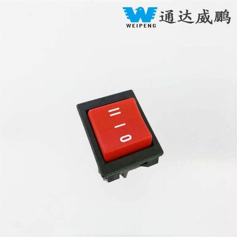 6 tűs 3 állású dupla visszaállítású 16A nagyáramú kapcsoló