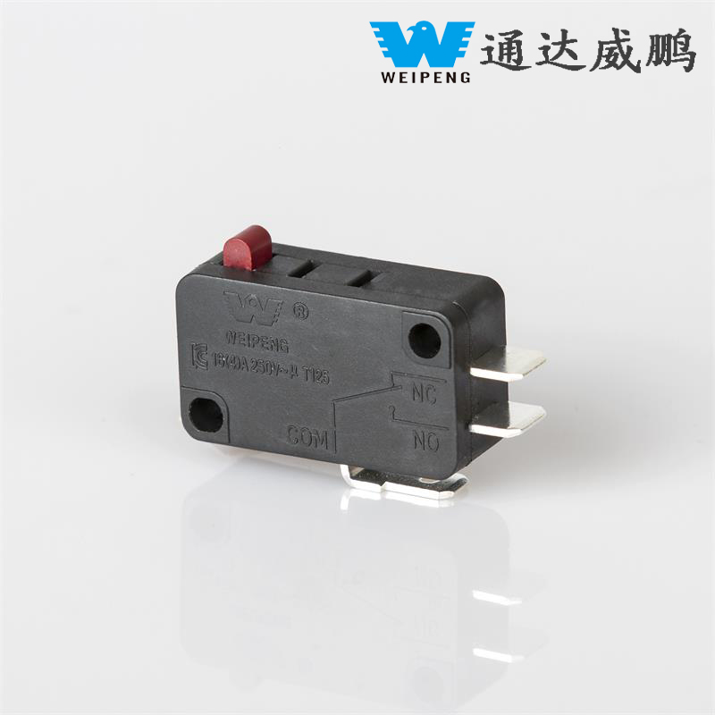 Nagy áramerősségű, hosszú élettartamú mikrokapcsoló UL, VDE és CE tanúsítvánnyal