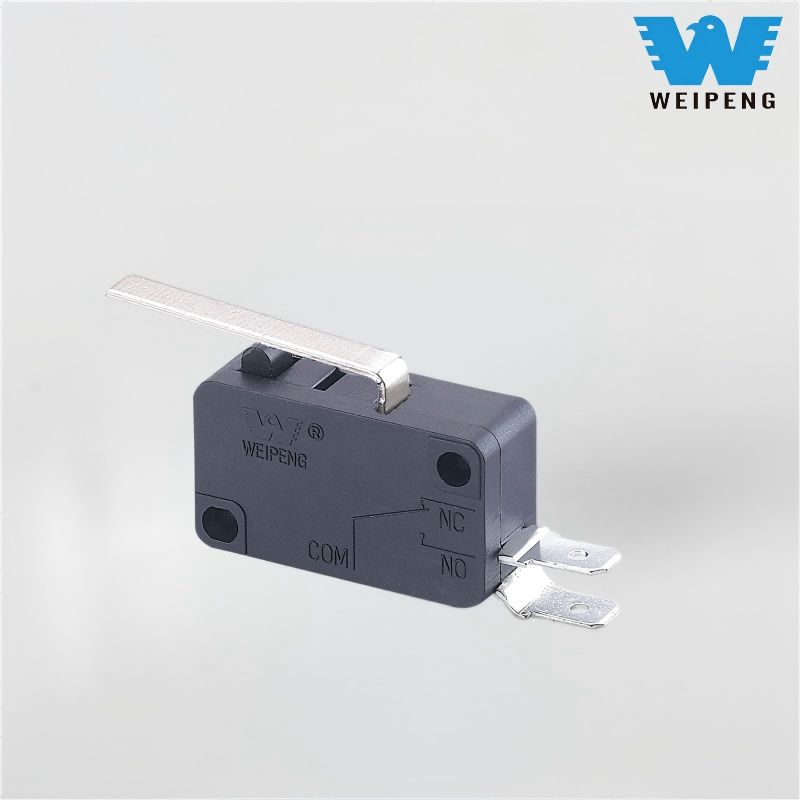 HK-14 oldalsó kétlábú mikrokapcsoló egyenes karral