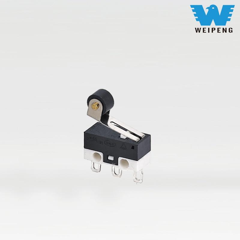 Mikroállványos egérkattintó kapcsoló egyenes és hajlított tűkkel