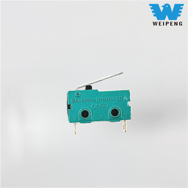 Görgős típusú kétágú/háromágú 5A mikrokapcsoló